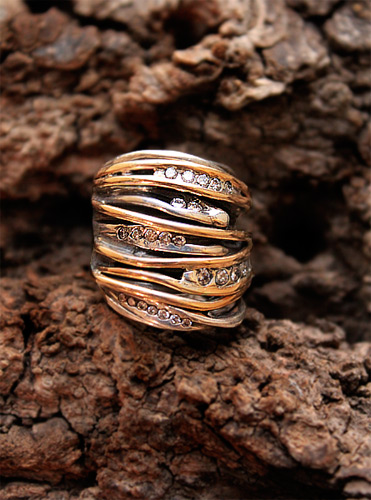 Sterling Nut Dice Ring - Cafe Pasquals Online Gallery Santa Fe, NM